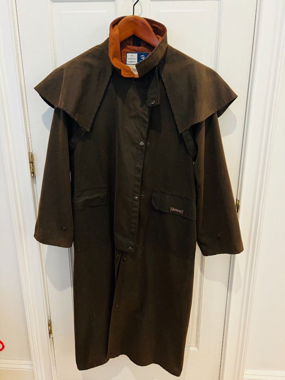 Driza Bone Vintage Stockman Wax Waterproof Farm Riding Brown Coat Jacket Small